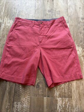 POLO RALPH LAUREN Relaxed Fit Shorts Salmon W/ Blue Pony Men’s 34